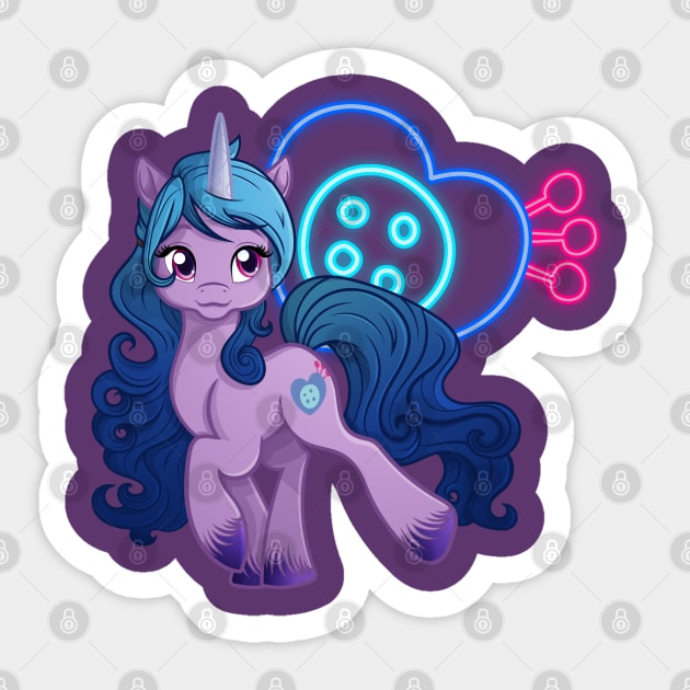 My Little Pony A New Generation Izzy Moonbow Sticker by SketchedCrow